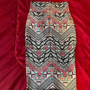 Tribal pencil skirt